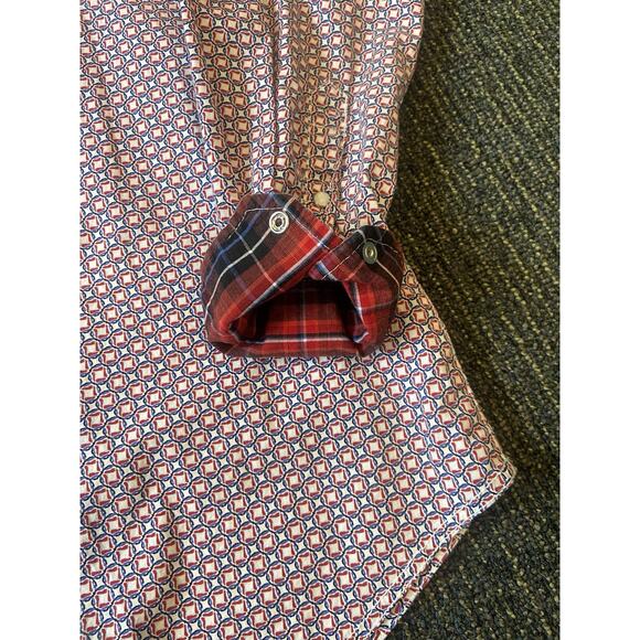 Wrangler 20X Shirt Mens Large geometric Competition Pearl Snap Western Cowboy - Picture 3 of 6